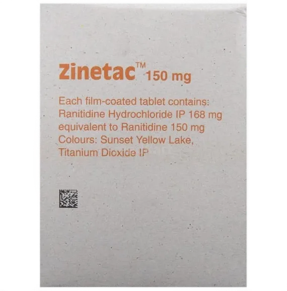zinetac 150mg tablet 10's